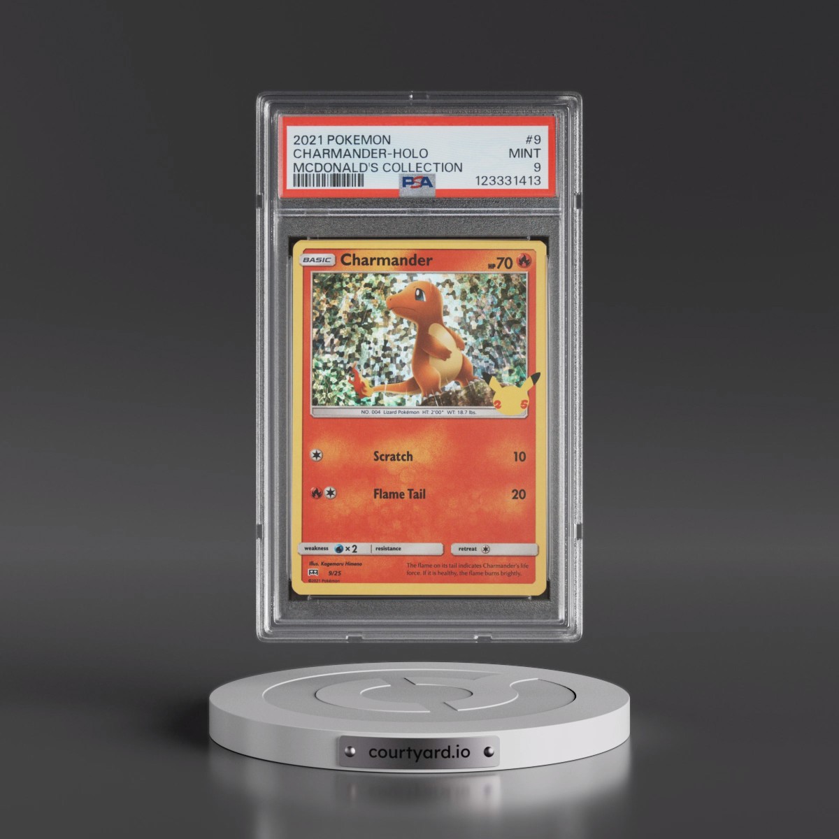2021 Pokémon Mcdonald's Collection #9 Charmander - Holo (PSA 9 MINT)