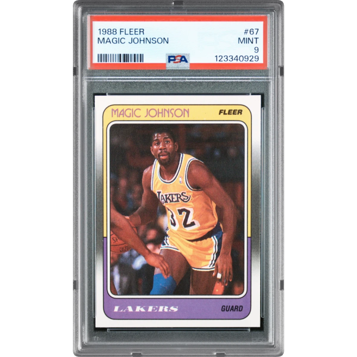 1988 Fleer #67 Magic Johnson (PSA 9 MINT)