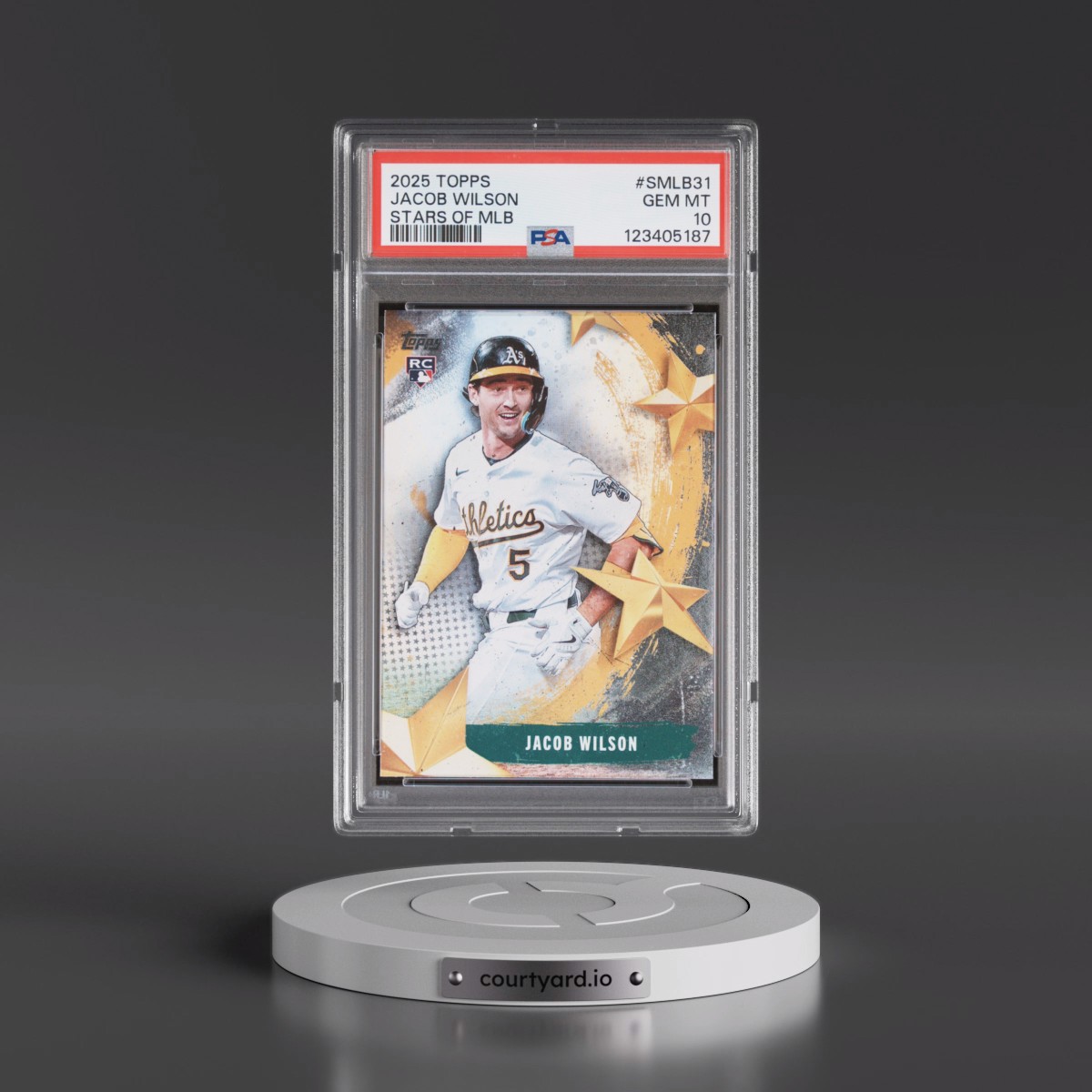 2025 Topps Stars of MLB #SMLB31 Jacob Wilson - Series 2 (PSA 10 GEM MINT)