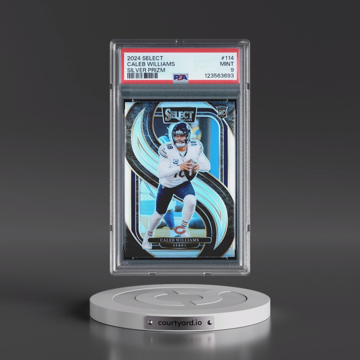 2024 Panini Select #114 Caleb Williams - Silver Prizm (PSA 9 MINT)