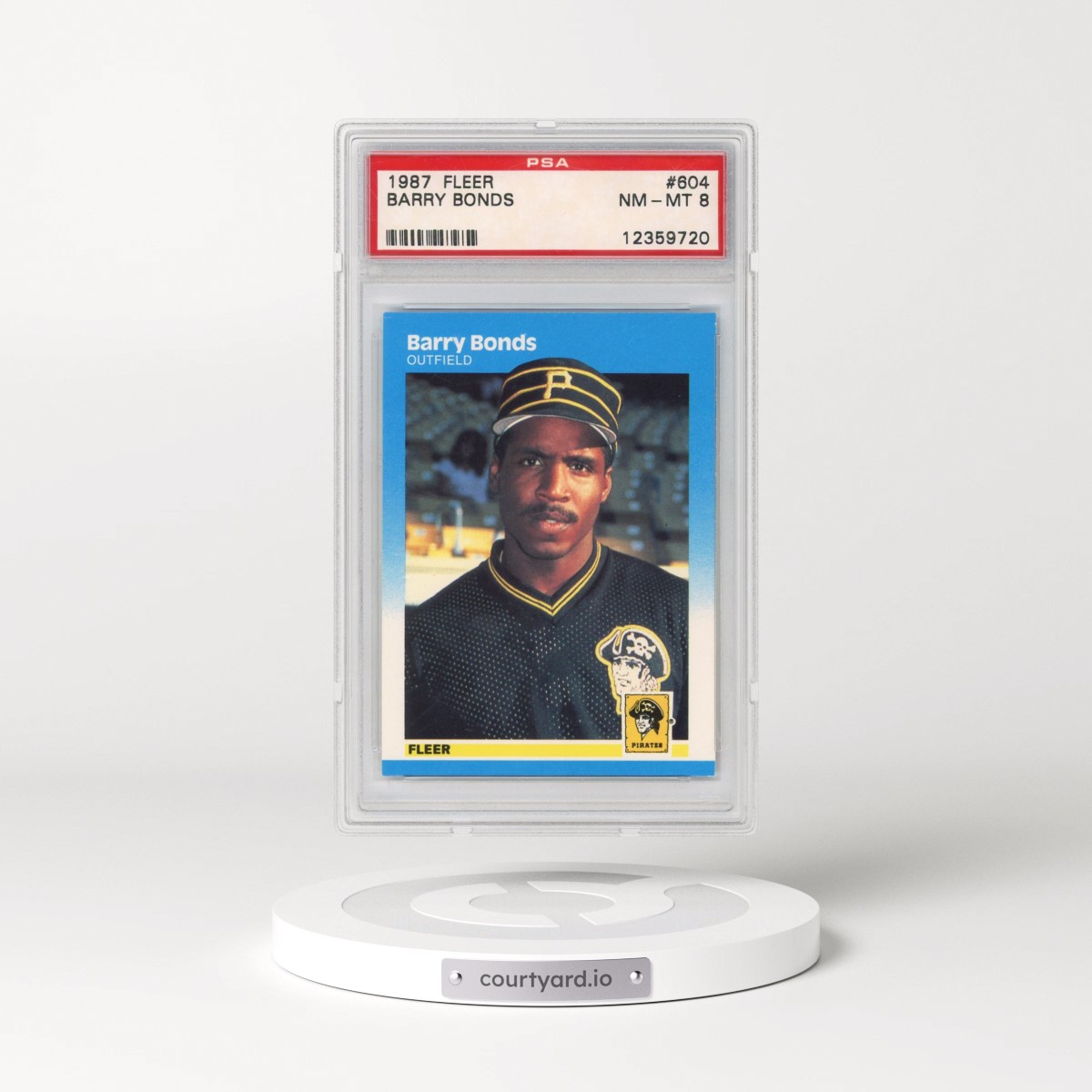 1987 Fleer #604 Barry Bonds (PSA 8 NM-MT)