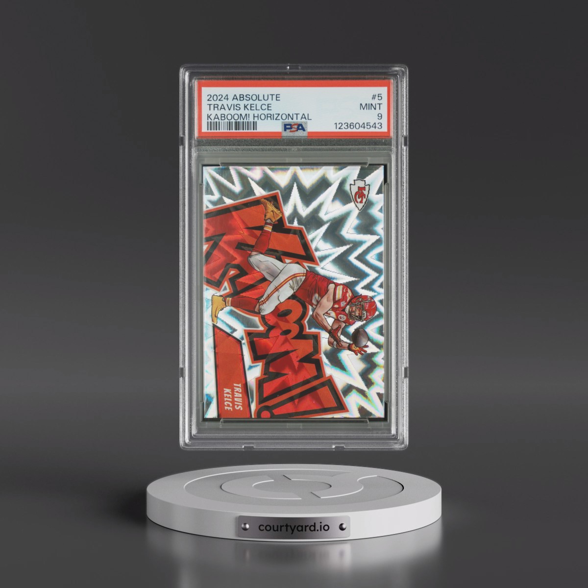 2024 Panini Absolute Kaboom! Horizontal #5 Travis Kelce (PSA 9 MINT)