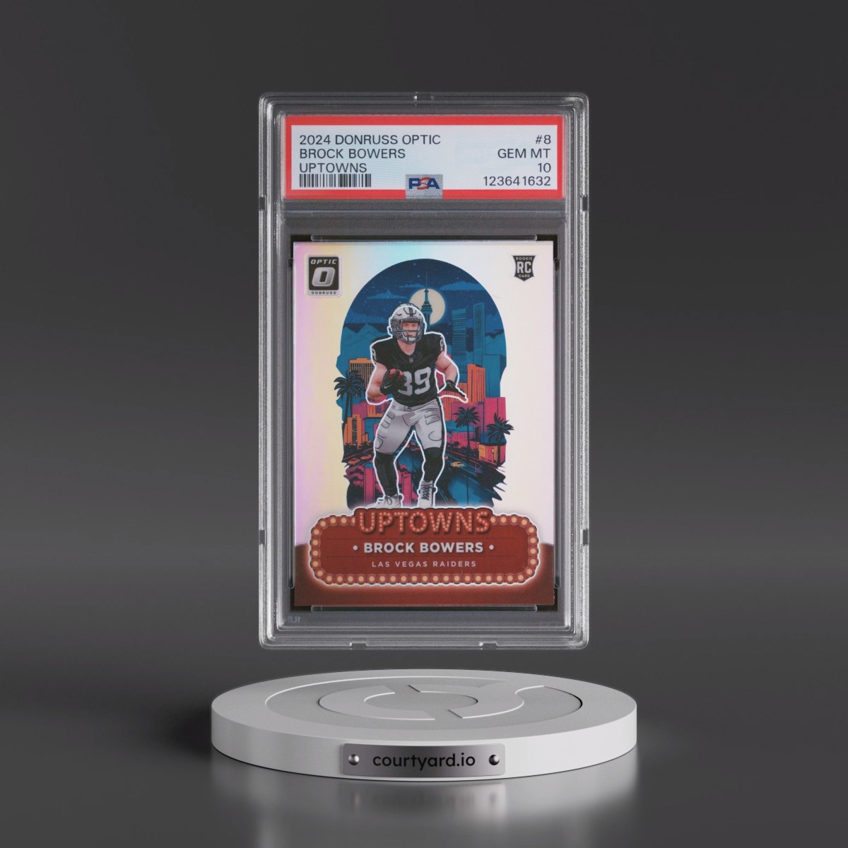 2024 Panini Donruss Optic Uptowns #8 Brock Bowers (PSA 10 GEM MINT)
