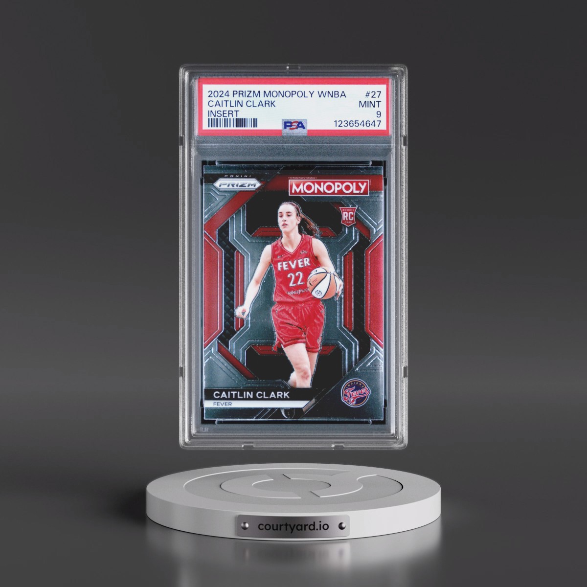 2024 Panini Prizm Monopoly WNBA Insert #27 Caitlin Clark (PSA 9 MINT)