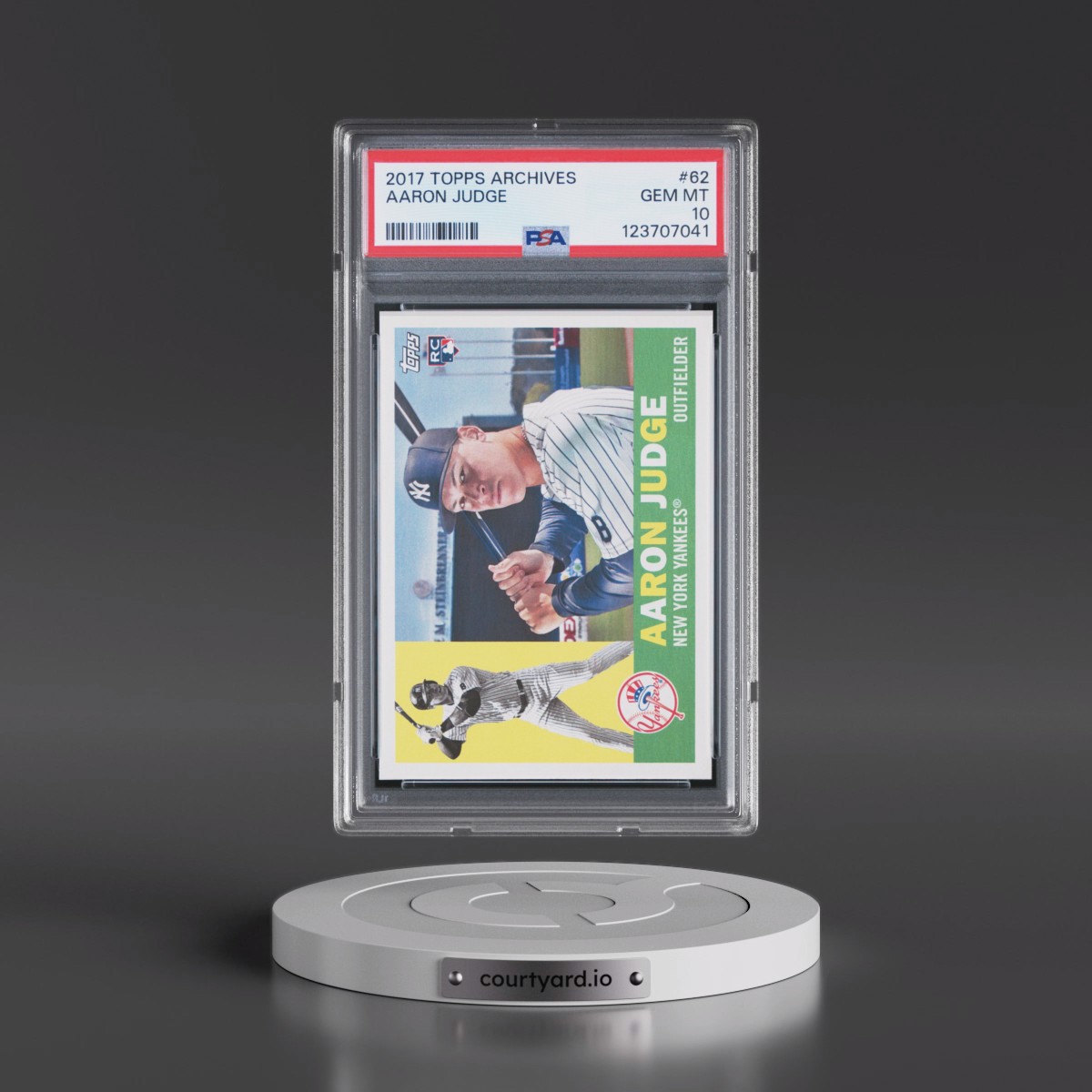2017 Topps Archives Aaron Judge #62 PSA 10