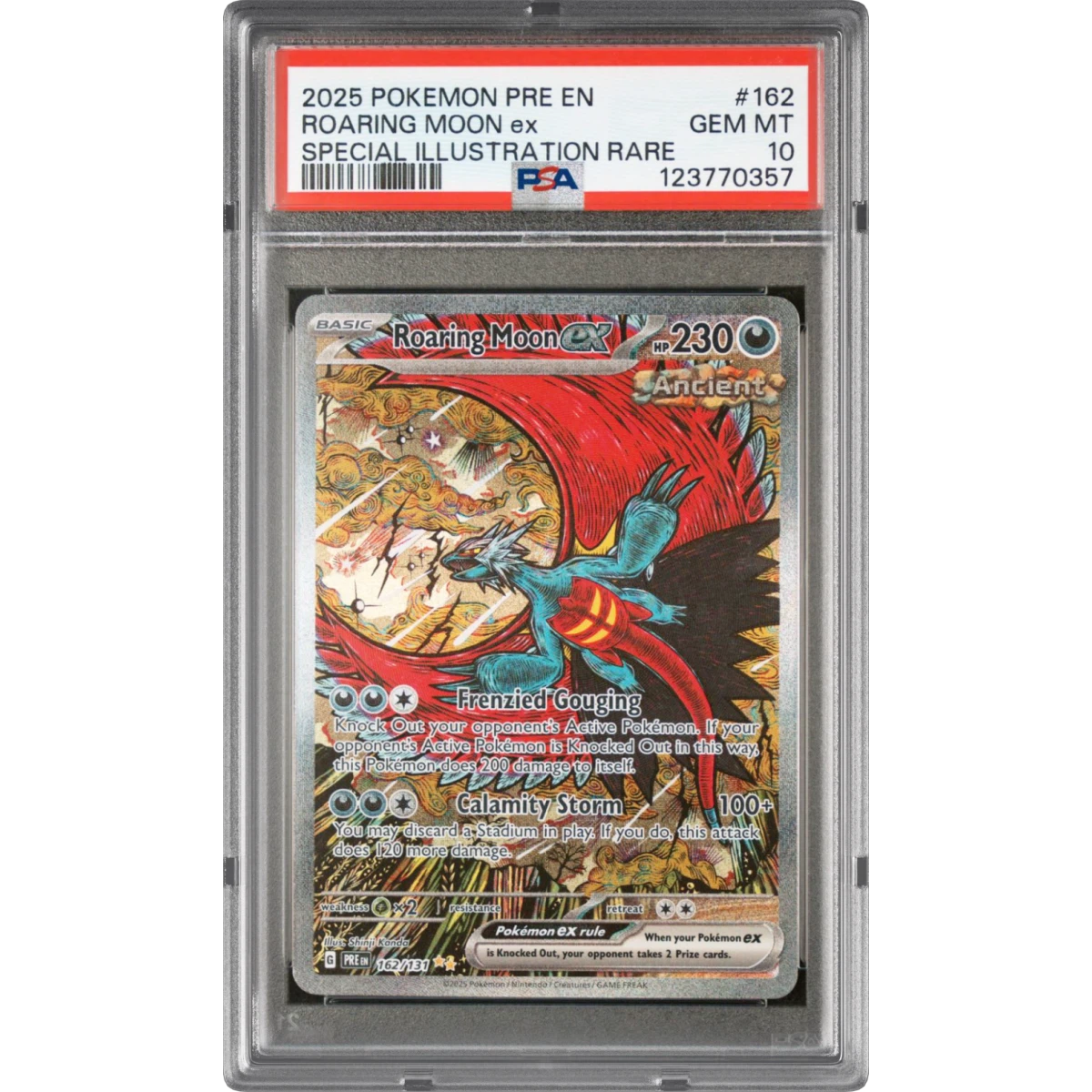 Roaring Moon EX card artwork
