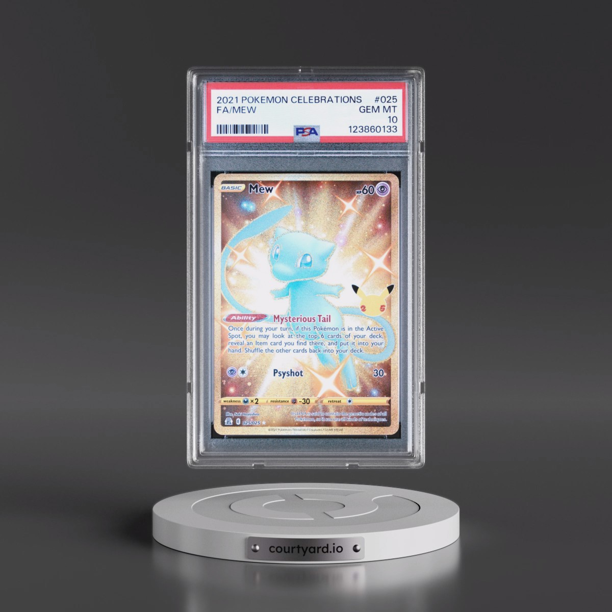 2021 Pokémon Celebrations #025 Mew - Full Art (PSA 10 GEM MINT)
