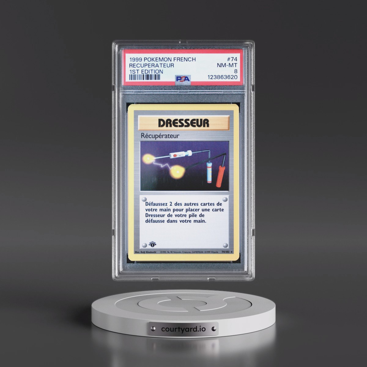 1999 Pokémon #74 Recuperateur - 1st Edition (PSA 8 NM-MT)
