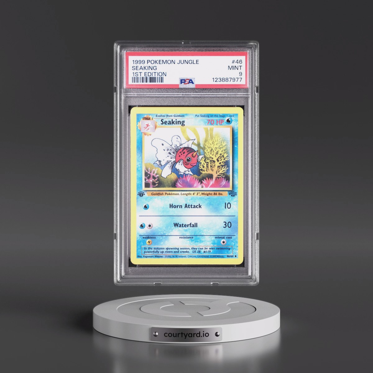 1999 Pokémon Jungle #46 Seaking - 1st Edition (PSA 9 MINT)