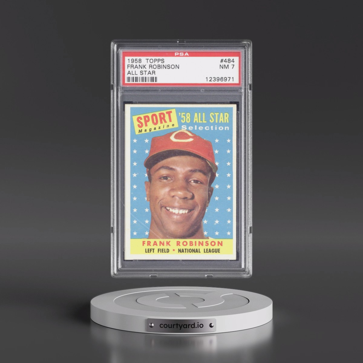 1958 Topps #484 Frank Robinson - All Star (PSA 7 NM)