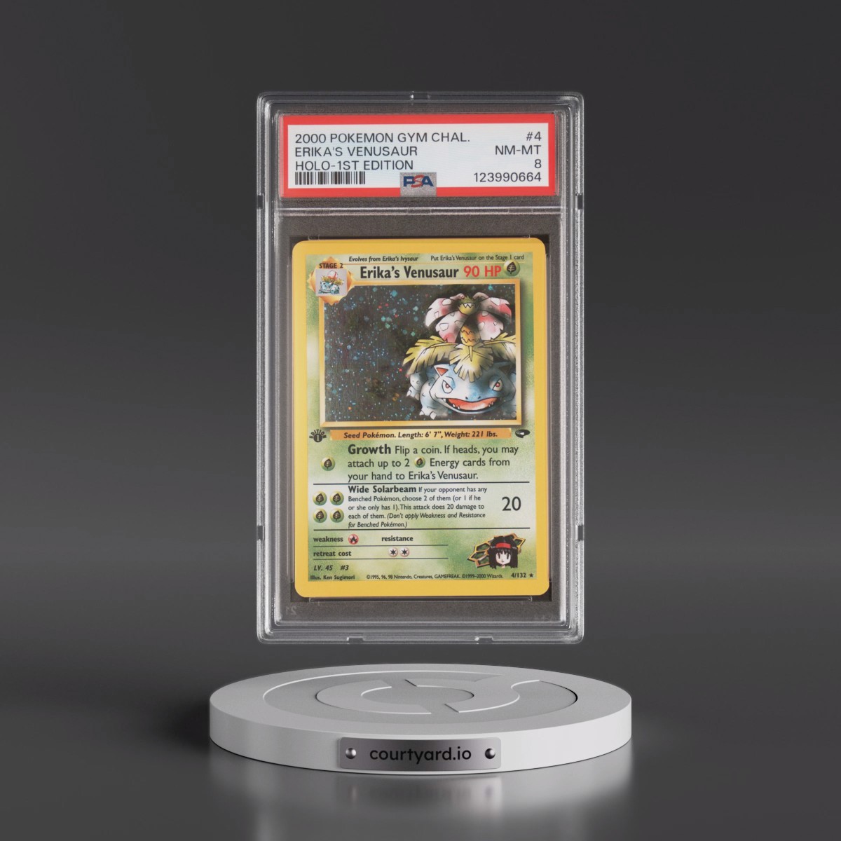 2000 Pokémon Gym Challenge #4 Erika's Venusaur - 1st Edition Holo (PSA 8 NM-MT)