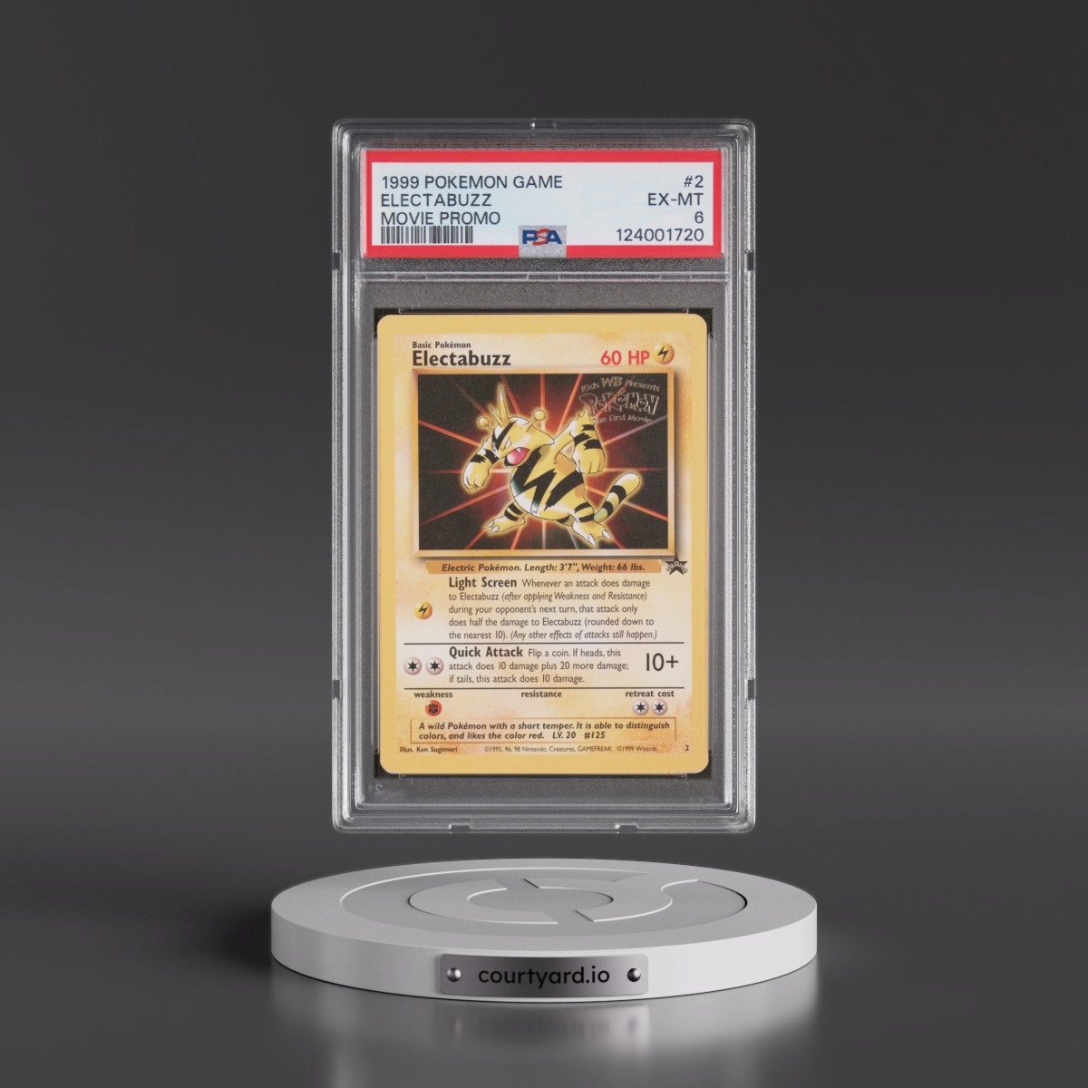 1999 Pokémon Game Movie #2 Electabuzz - Movie Promo (PSA 6 EX-MT)