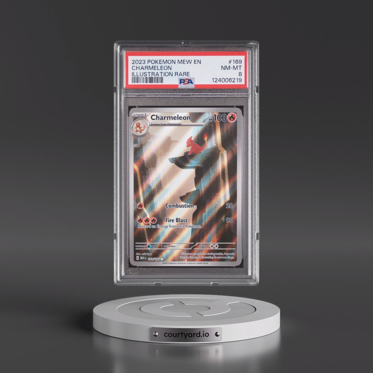 2023 Pokémon Mew EN-151 Charmeleon - Illustration Rare #169 PSA 8