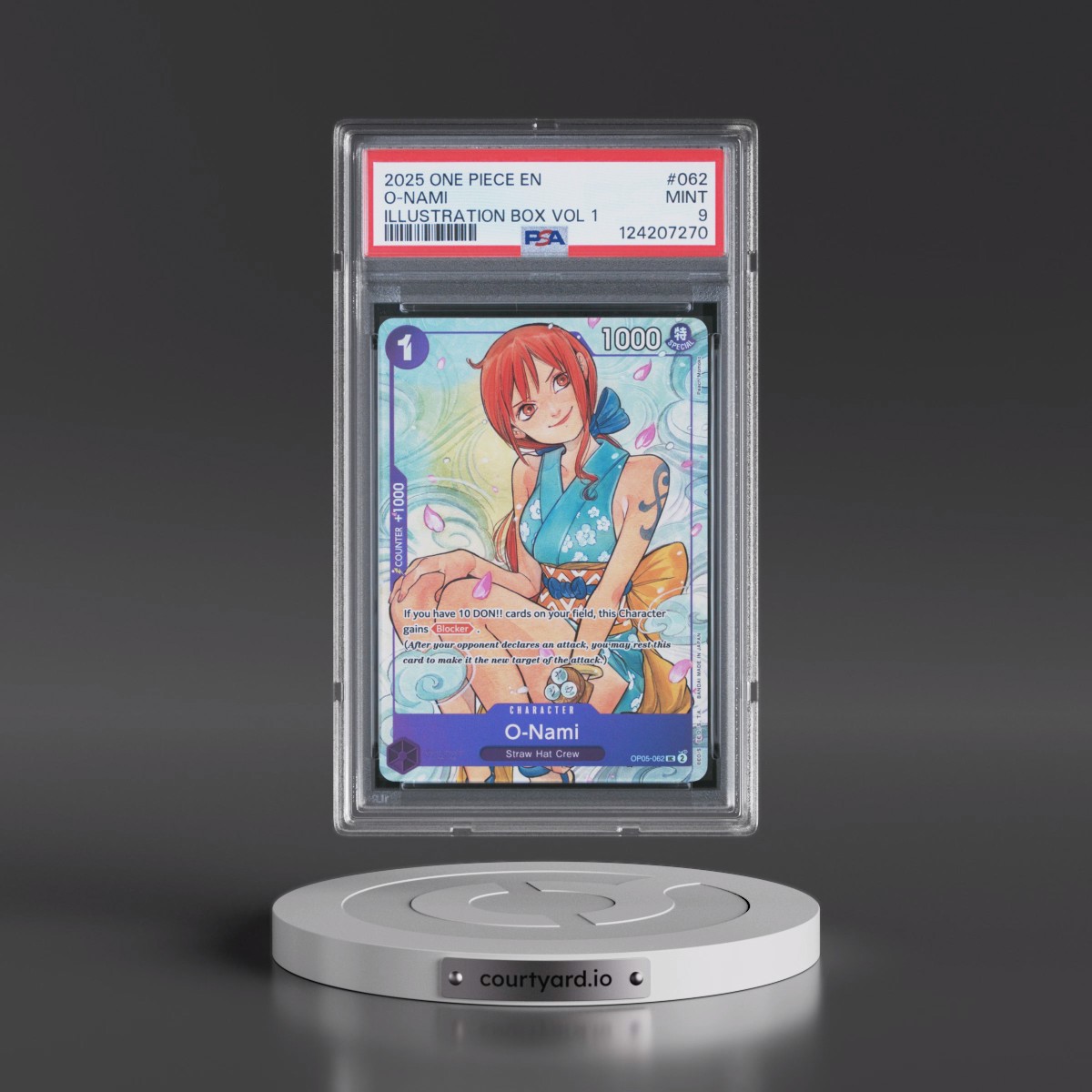 2025 One Piece Promos #062 O-Nami - Illustration Box Vol.1 (PSA 9 MINT)