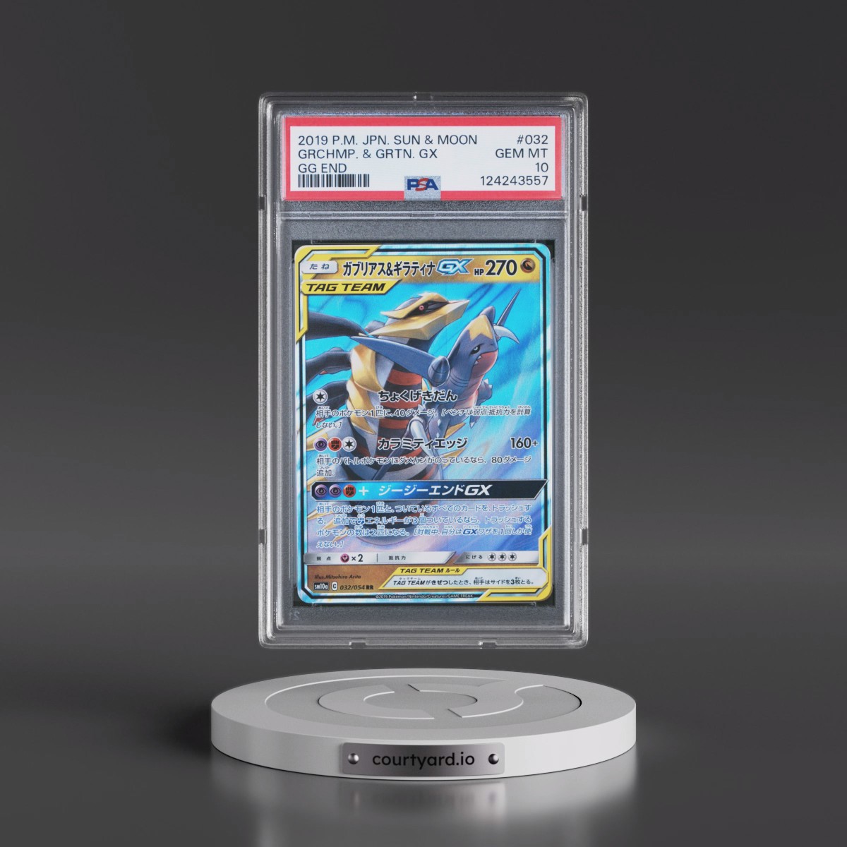2019 Pokémon Sun & Moon GG End #032 Garchomp & Giratina GX - Holo (PSA 10 GEM MINT)