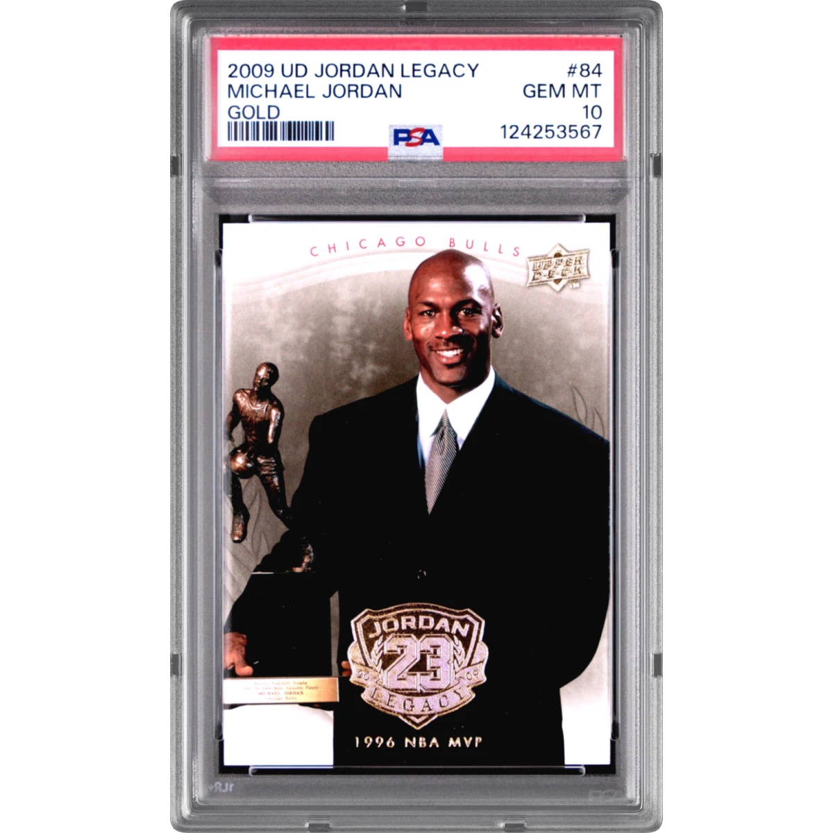 2009 Upper Deck Jordan Legacy Gold #84 Michael Jordan (PSA 10 GEM MINT)