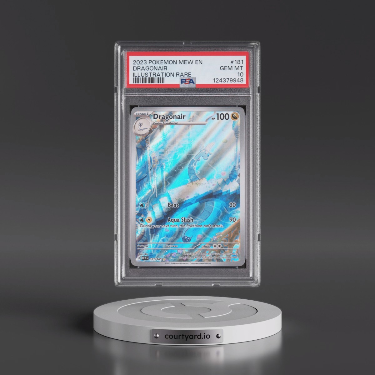 2023 Pokémon Mew EN-151 #181 Dragonair - Illustration Rare (PSA 10 GEM MINT)