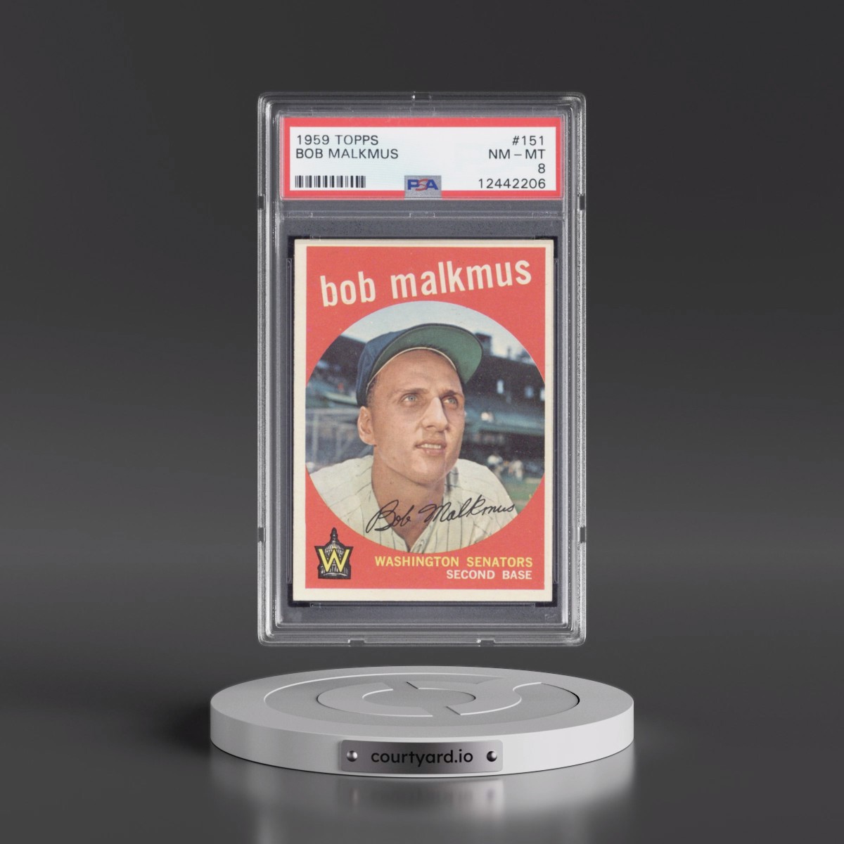 1959 Topps #151 Bob Malkmus (PSA 8 NM-MT)