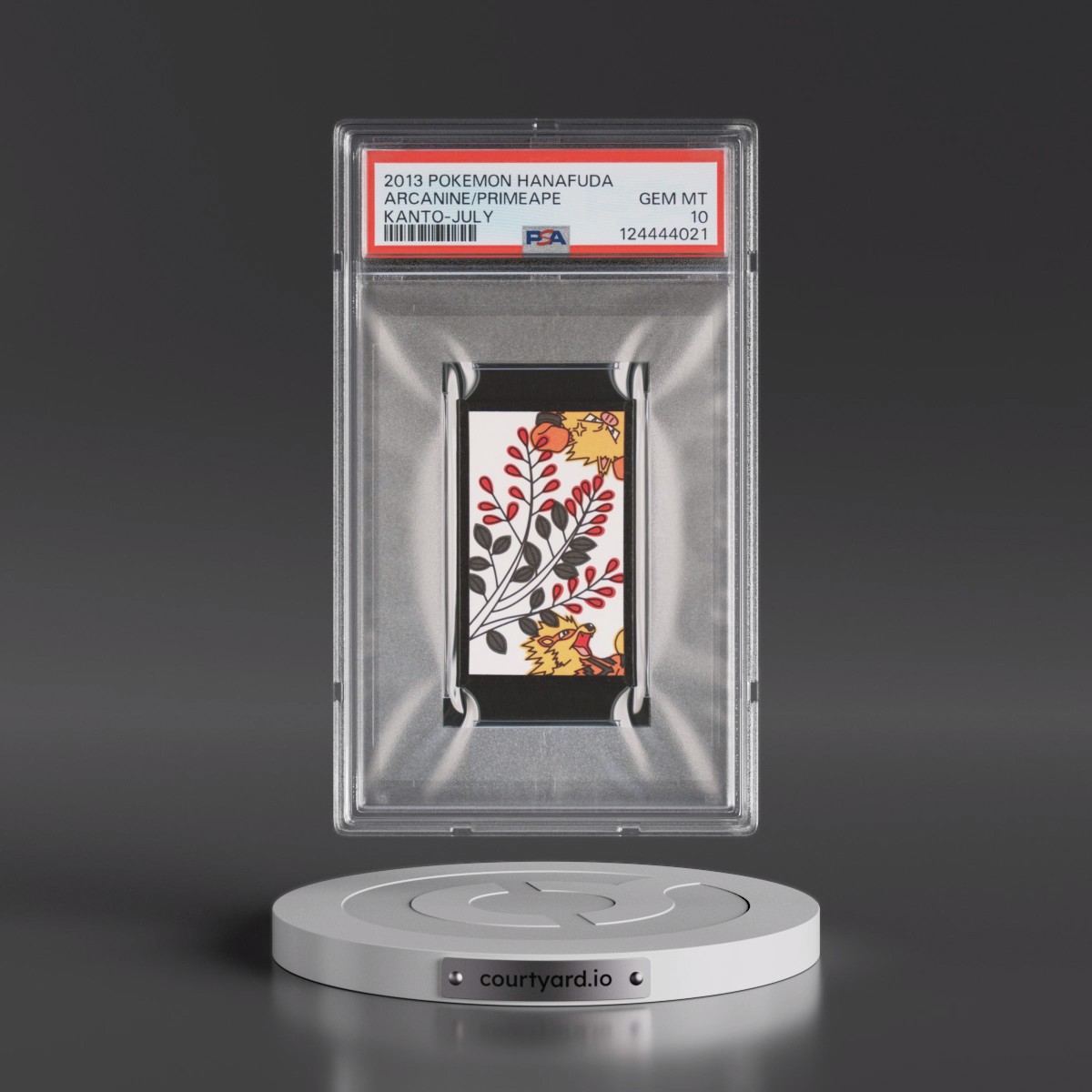 2013 Pokémon Hanafuda Kanto Arcanine/Primeape - July (PSA 10 GEM MINT)