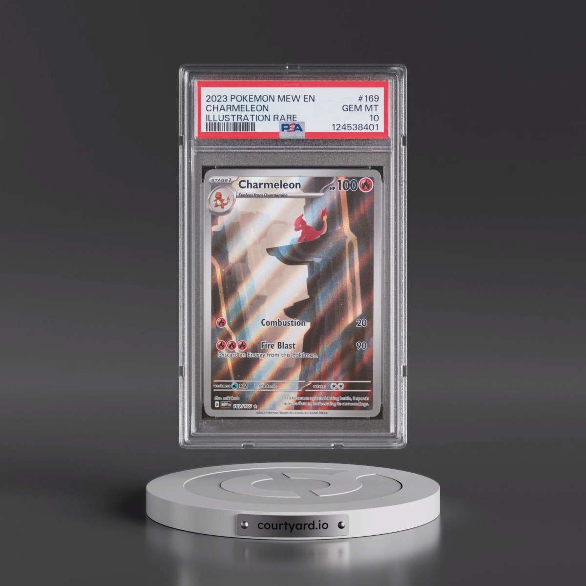 2023 Pokémon Mew EN-151 #169 Charmeleon - Illustration Rare (PSA 10 GEM MINT)