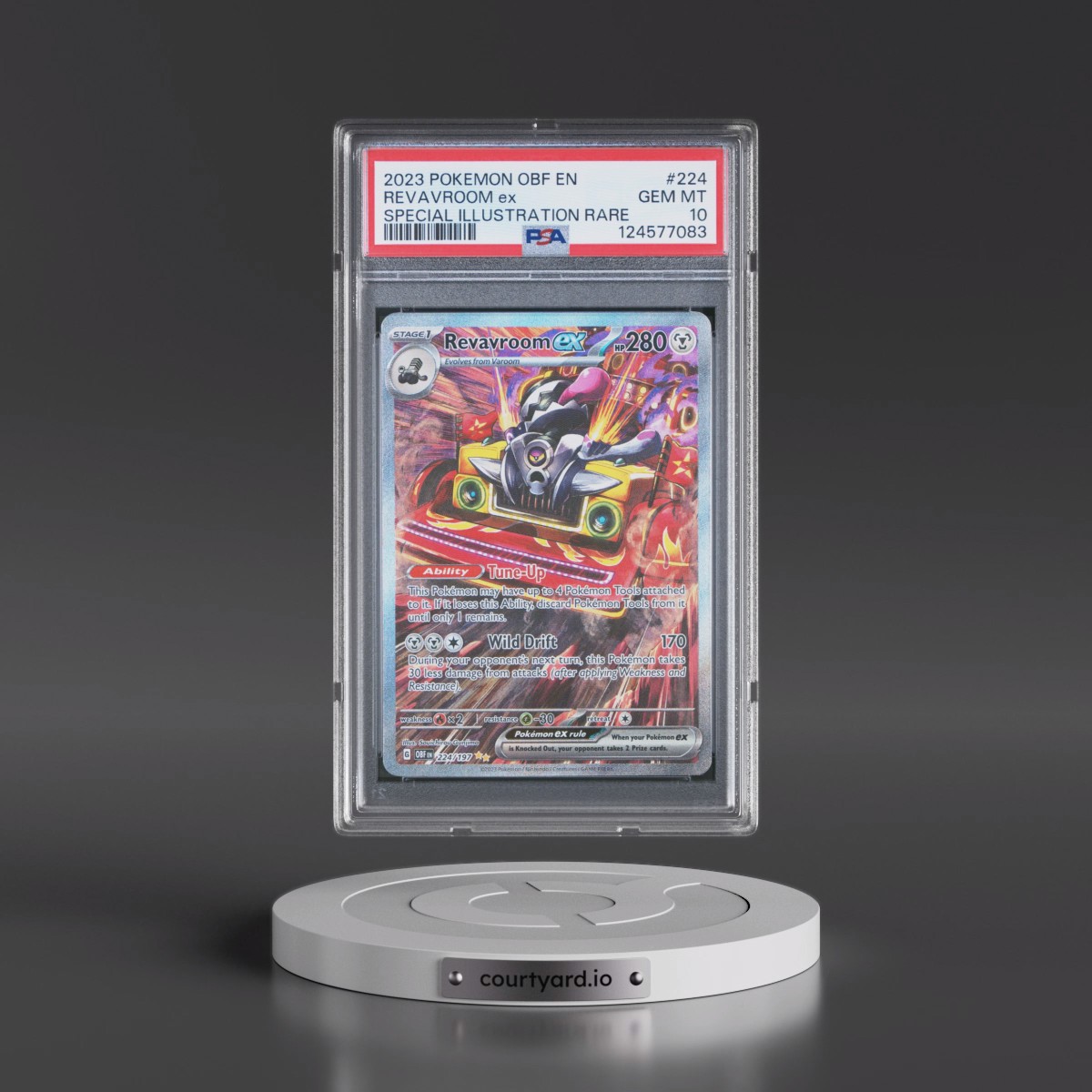 2023 Pokémon Obf EN-Obsidian Flames #224 Revavroom EX - Holo Special Illustration Rare (PSA 10 GEM MINT)