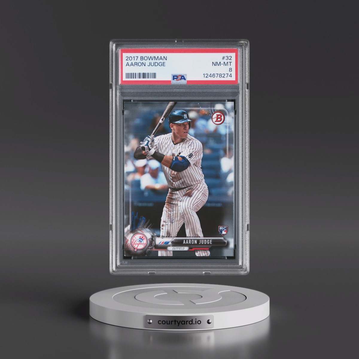 2017 Bowman #32 Aaron Judge (PSA 8 NM-MT)