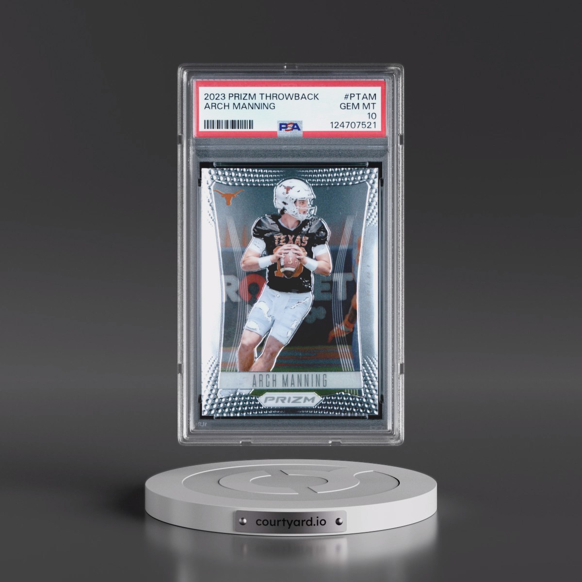 2023 Panini Prizm Throwback #PTAM Arch Manning (PSA 10 GEM MINT)