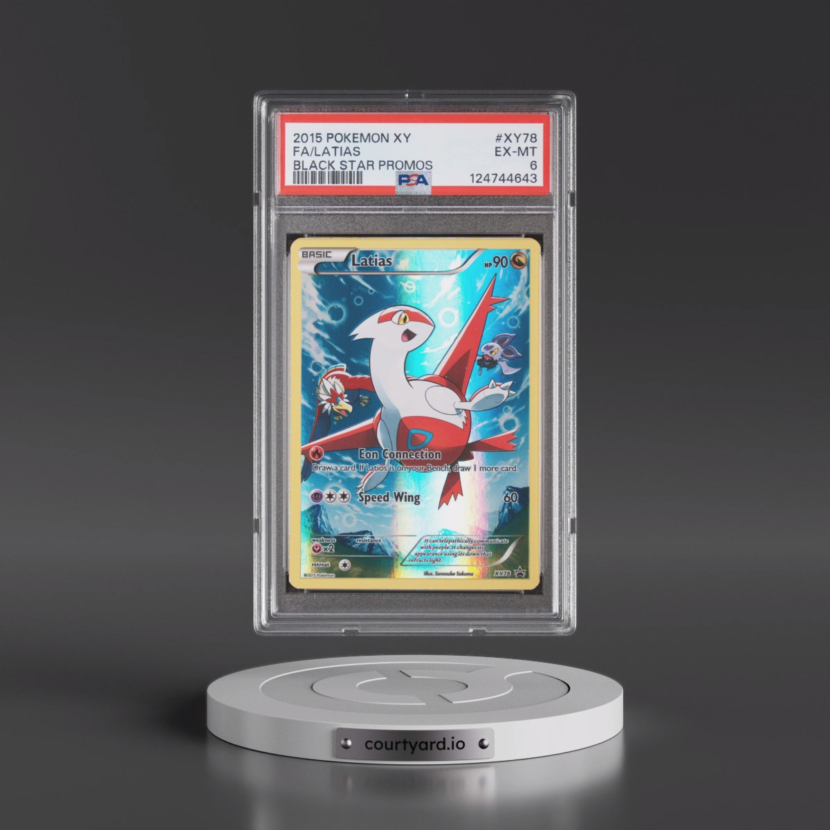 2015 Pokémon XY Black Star Promos #XY78 Latias - Full Art (PSA 6 EX-MT)