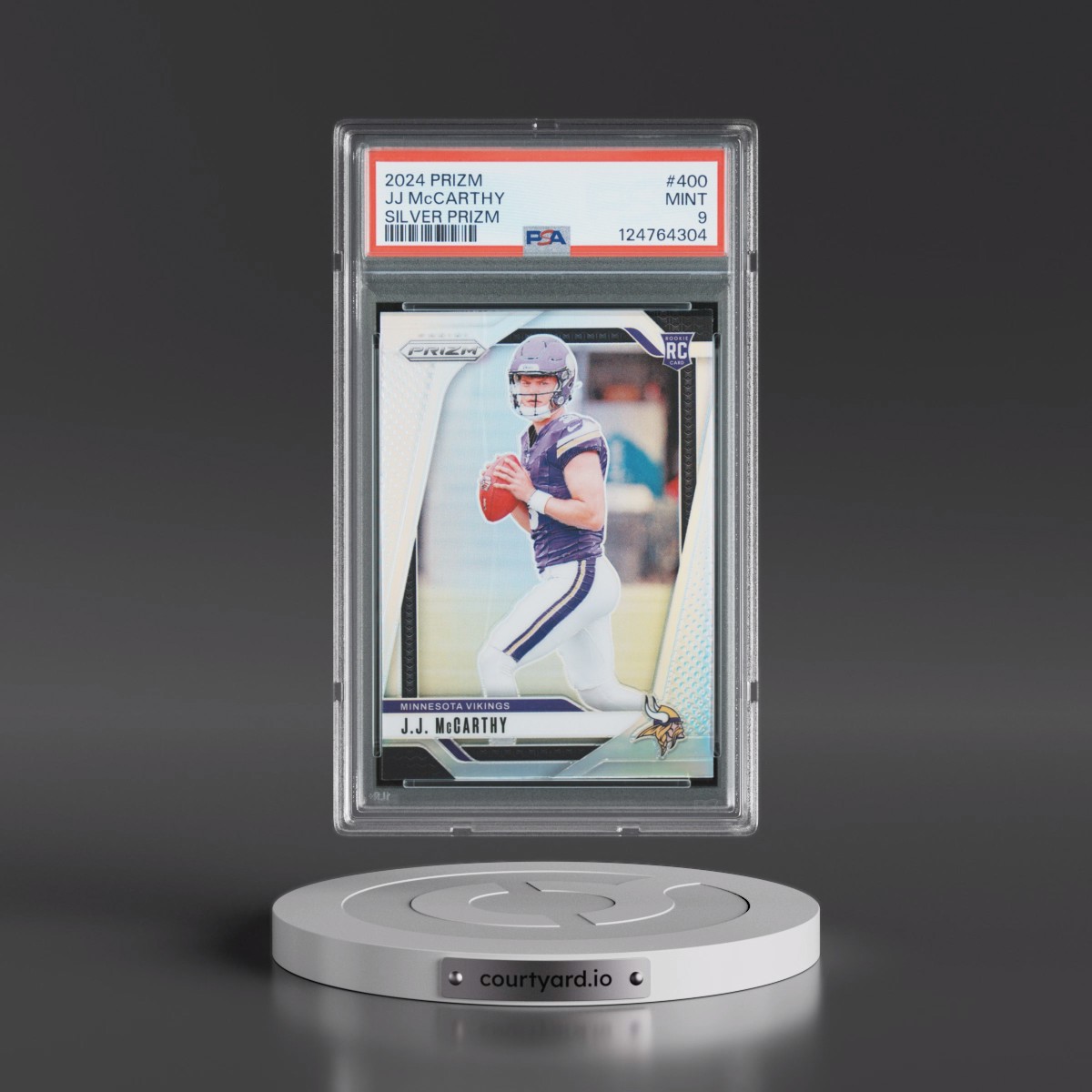 2024 Panini Prizm #400 JJ McCarthy - Silver Prizm (PSA 9 MINT)