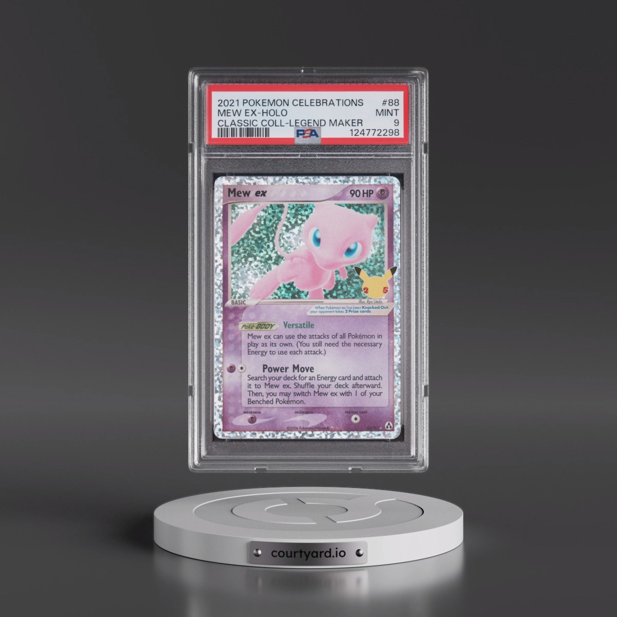 2021 Pokémon Celebrations Classic Collection #88 Mew EX - Holo Holo (PSA 9 MINT)