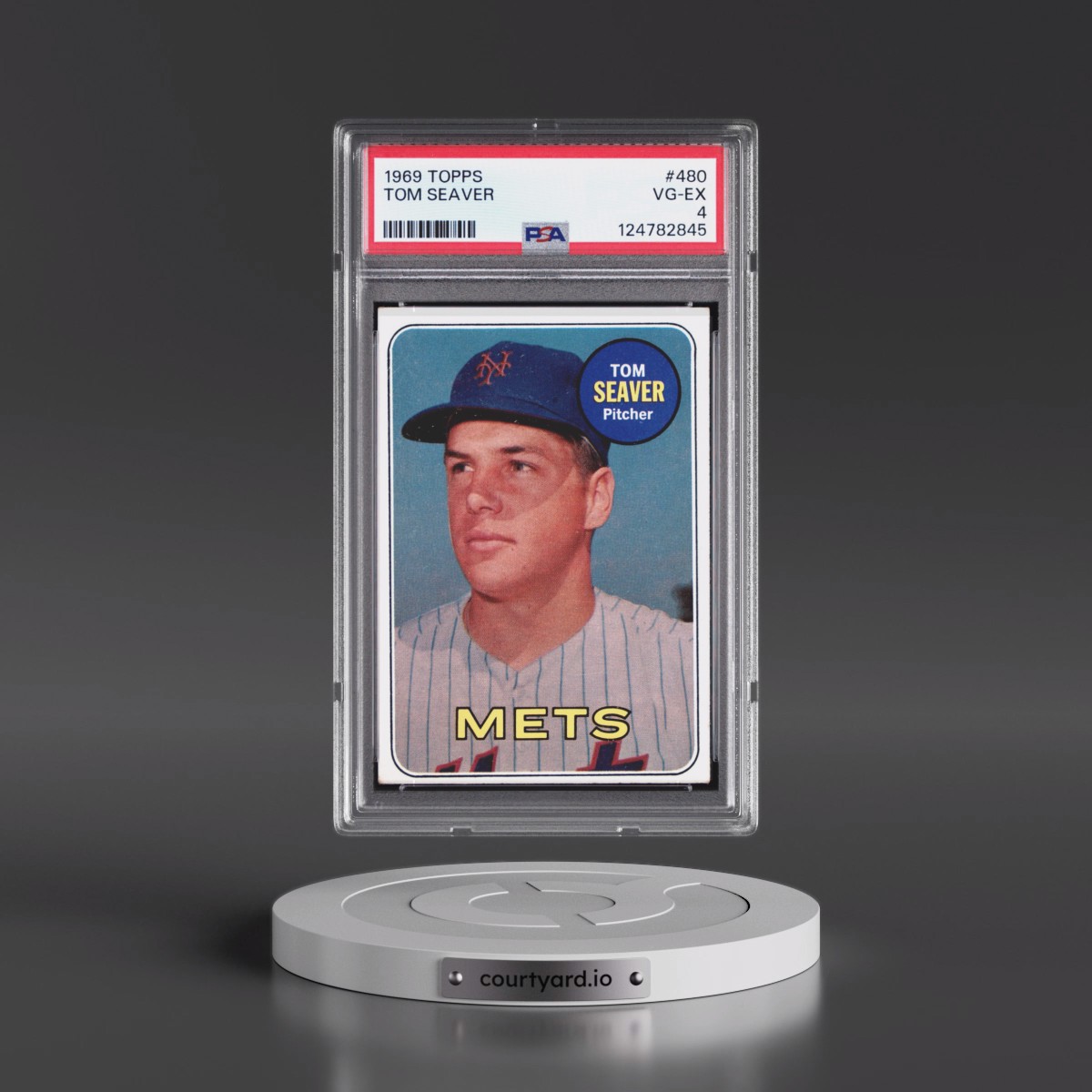 1969 Topps #480 Tom Seaver (PSA 4 VG-EX)