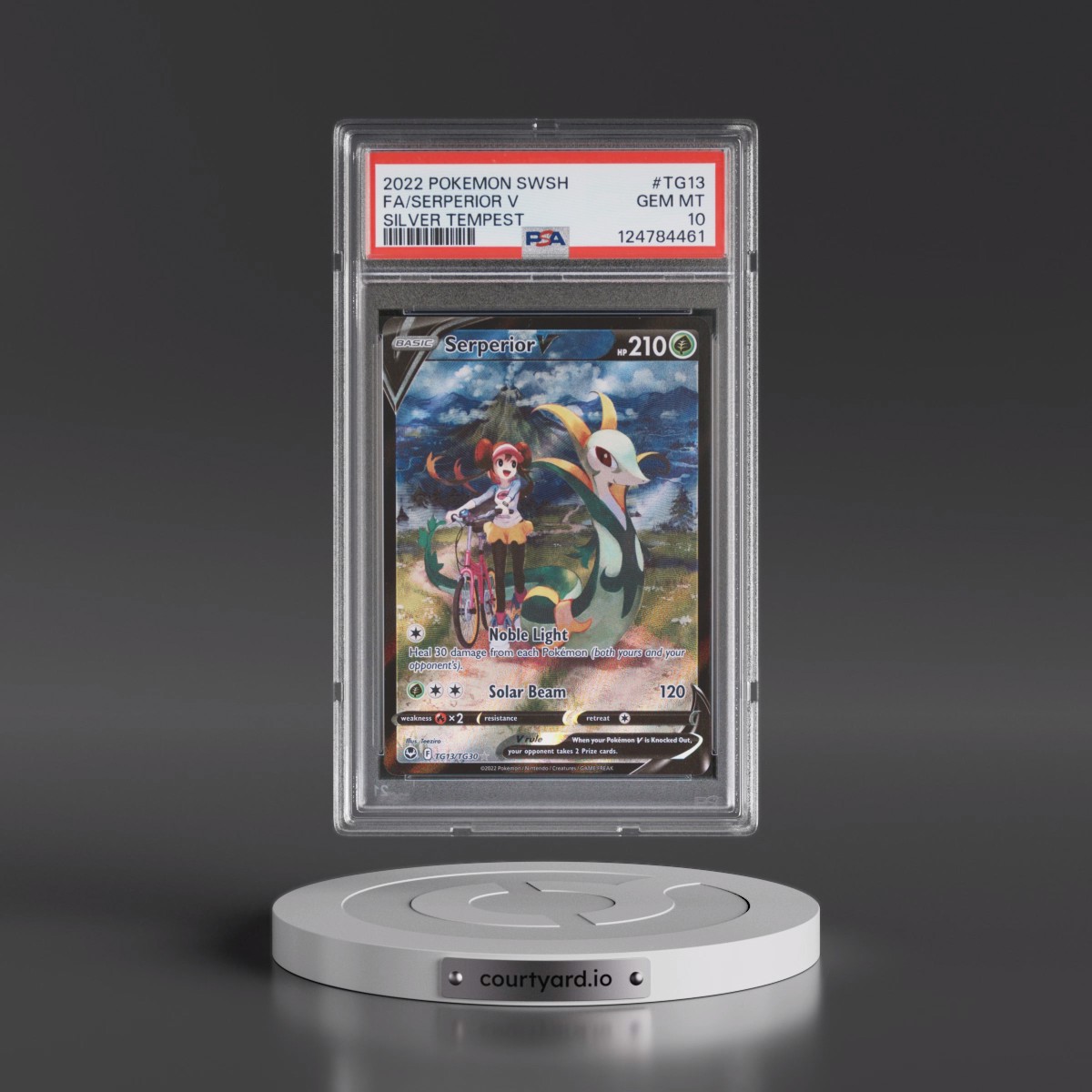 2022 Pokémon Sword & Shield Silver Tempest #TG13 Serperior V - Holo Full Art (PSA 10 GEM MINT)