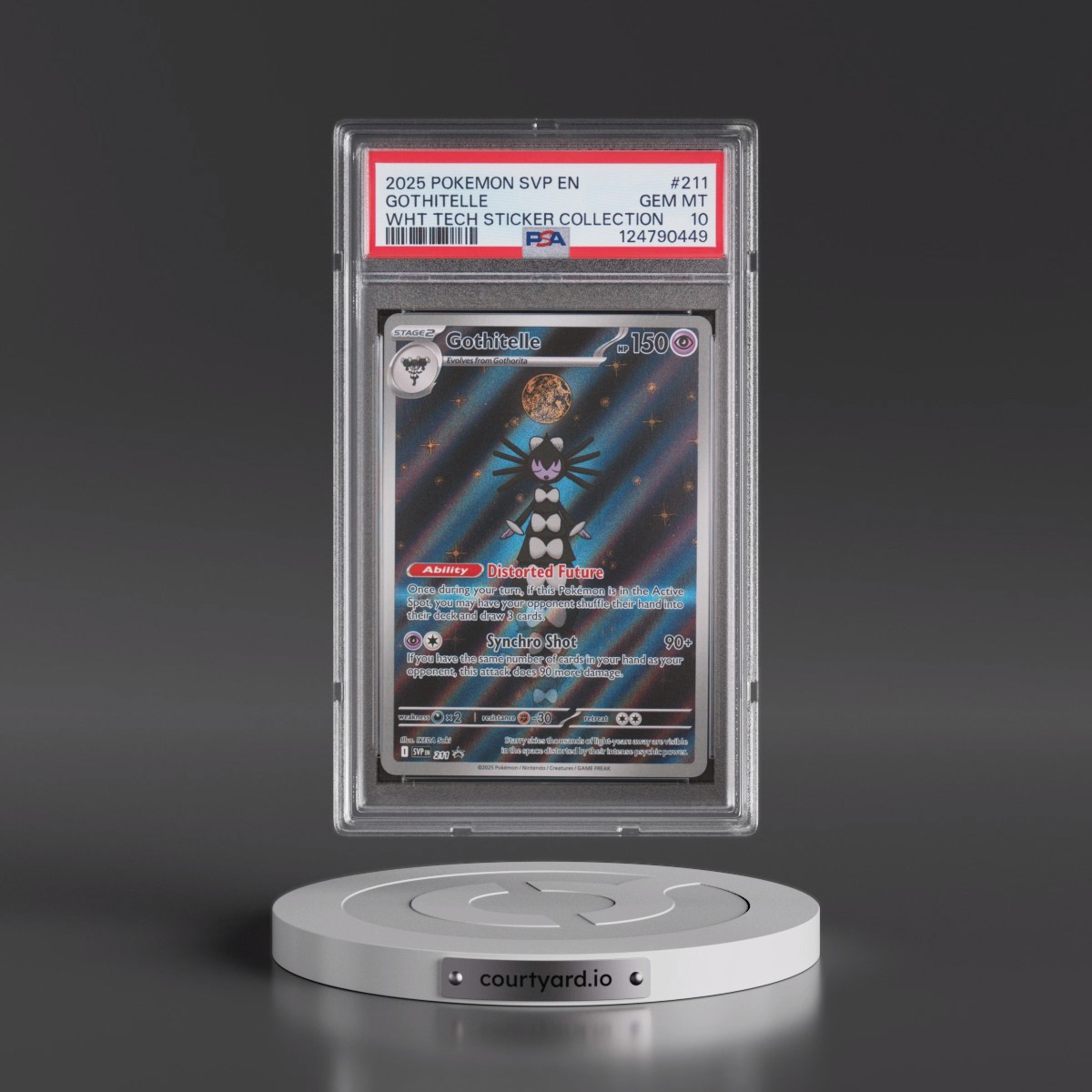 2025 Pokémon Svp EN-SV Black Star Promo #211 Gothitelle - White Flare Tech Sticker Collection (PSA 10 GEM MINT)