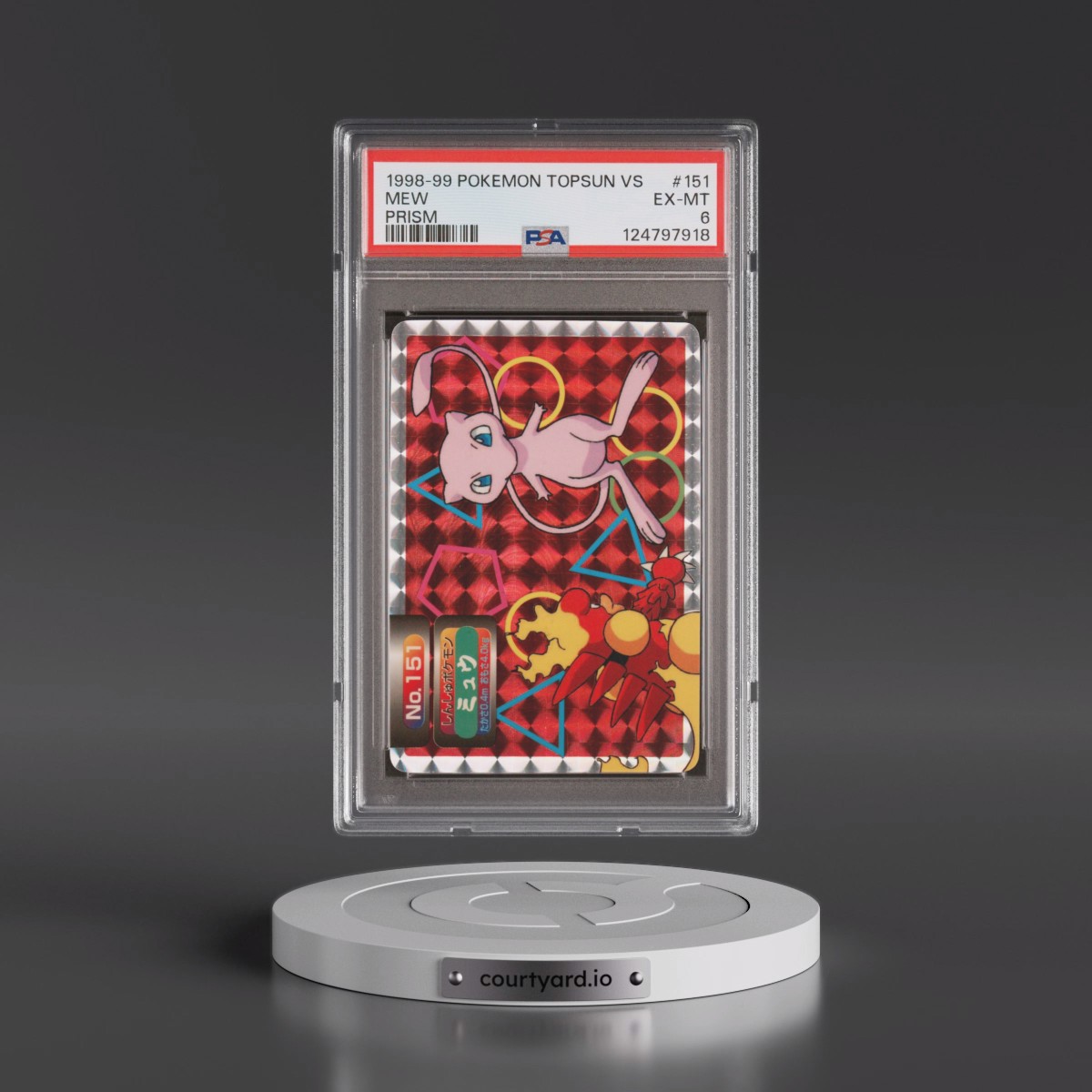 1998-99 Pokémon Topsun VS #151 Mew - Prism (PSA 6 EX-MT)