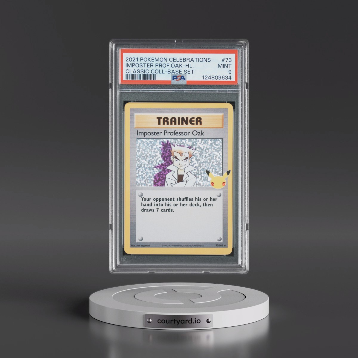 2021 Pokémon Celebrations Classic Collection #73 Imposter Professor Oak - Holo (PSA 9 MINT)
