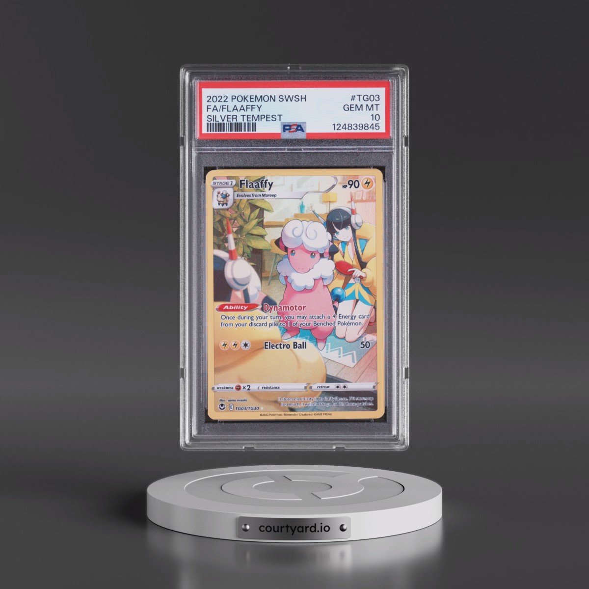 2022 Pokémon Sword & Shield Silver Tempest #TG03 Flaaffy - Full Art (PSA 10 GEM MINT)