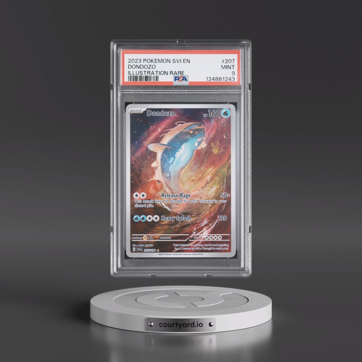 2023 Pokémon Svi EN-Scarlet & Violet Dondozo - Illustration Rare #207 PSA 9