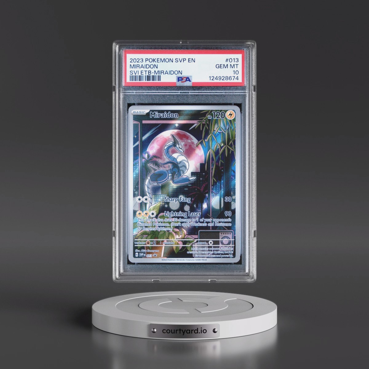 2023 Pokémon Svp EN-SV Black Star Promo #013 Miraidon - Scarlet & Violet Elite Trainer Box-Miraidon (PSA 10 GEM MINT)
