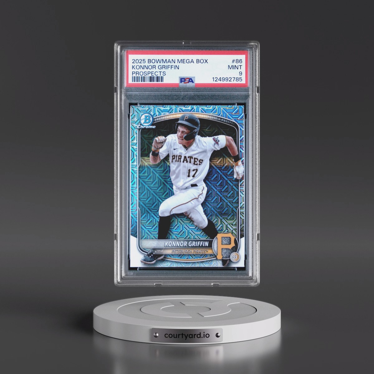 2025 Bowman Mega Box Chrome Prospects #86 Konnor Griffin (PSA 9 MINT)