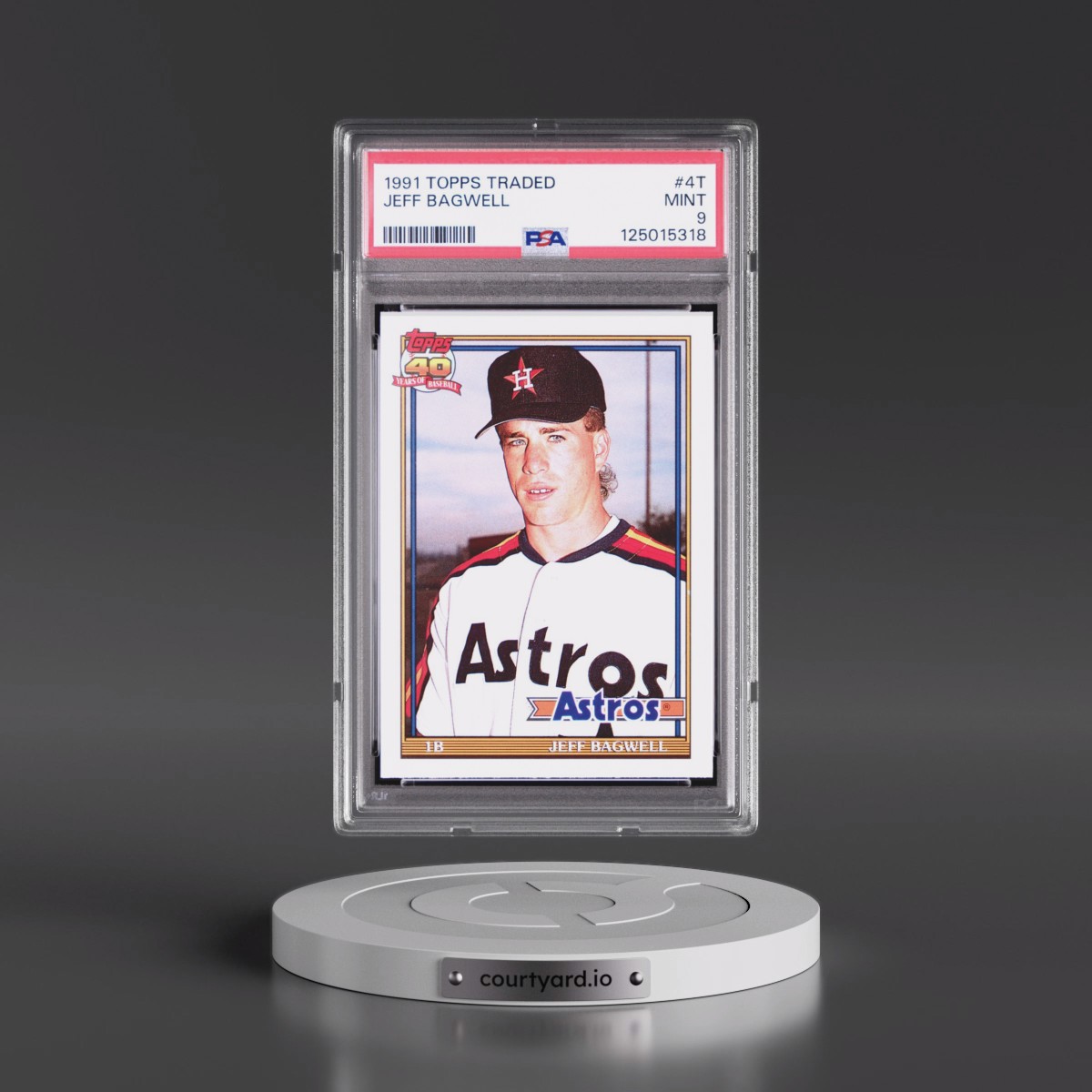 1991 Topps Traded Jeff Bagwell #4T PSA 9