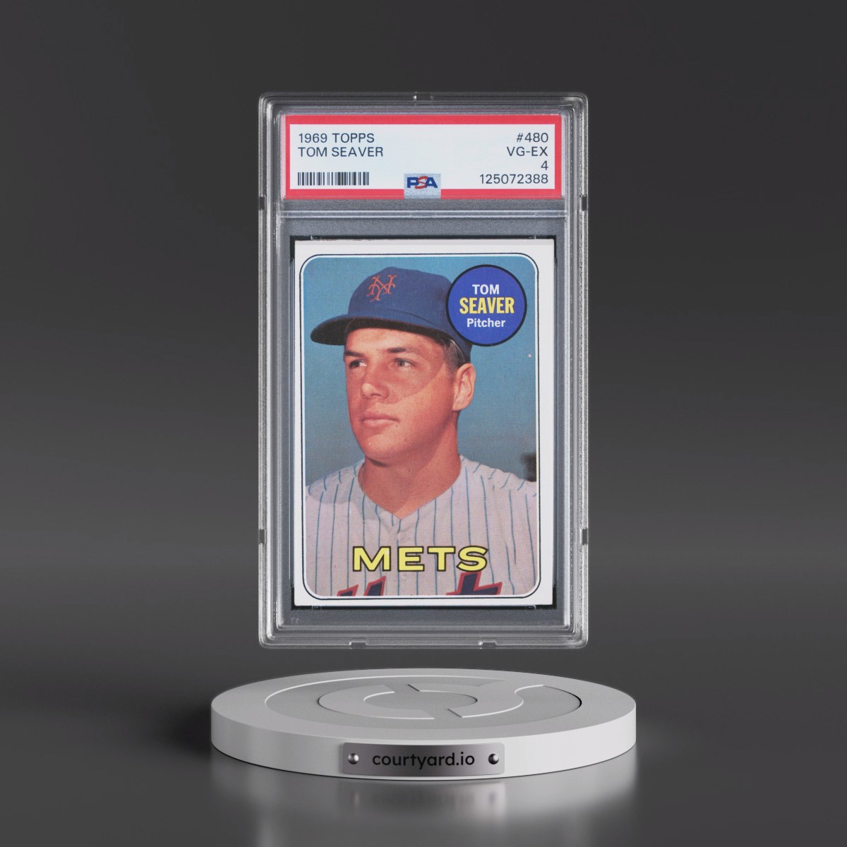 1969 Topps #480 Tom Seaver (PSA 4 VG-EX)