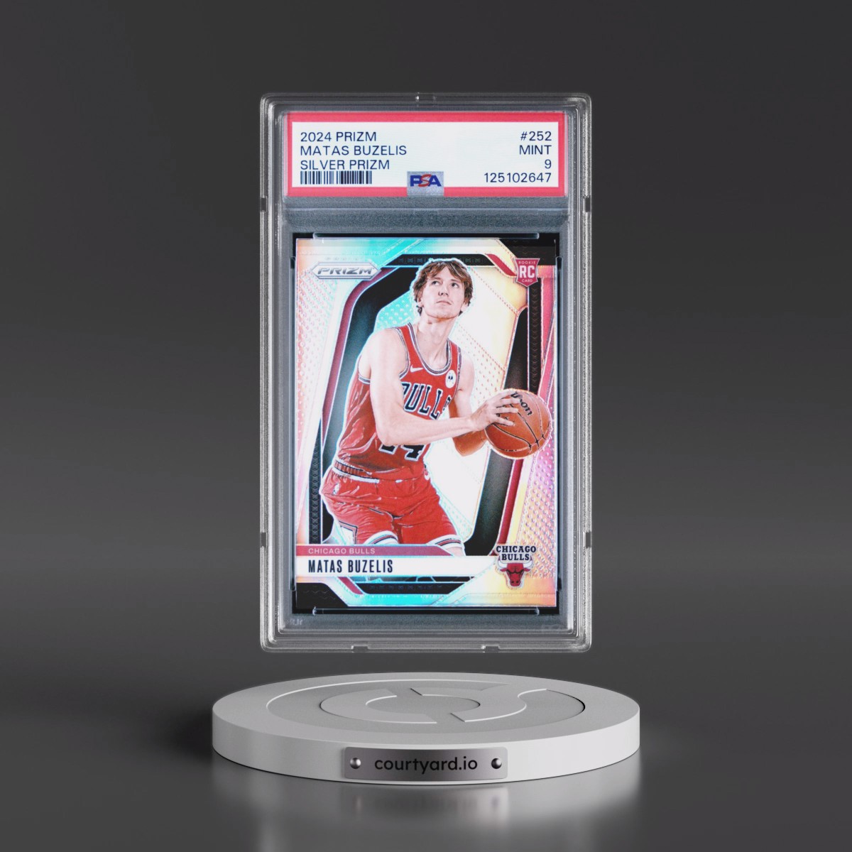 2024 Panini Prizm Matas Buzelis - Silver Prizm #252 PSA 9
