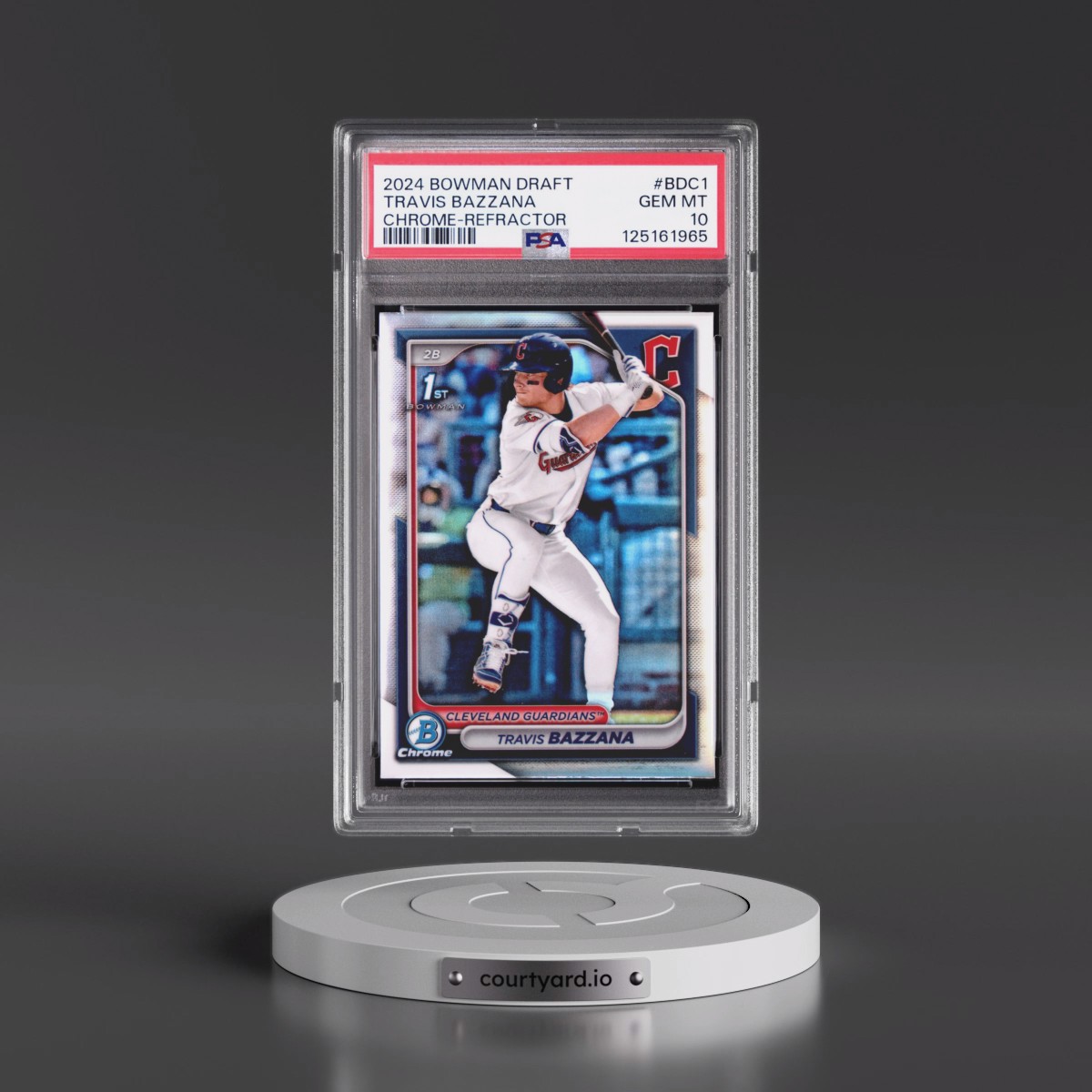 2024 Bowman Draft #BDC1 Travis Bazzana - Chrome-Refractor (PSA 10 GEM MINT)
