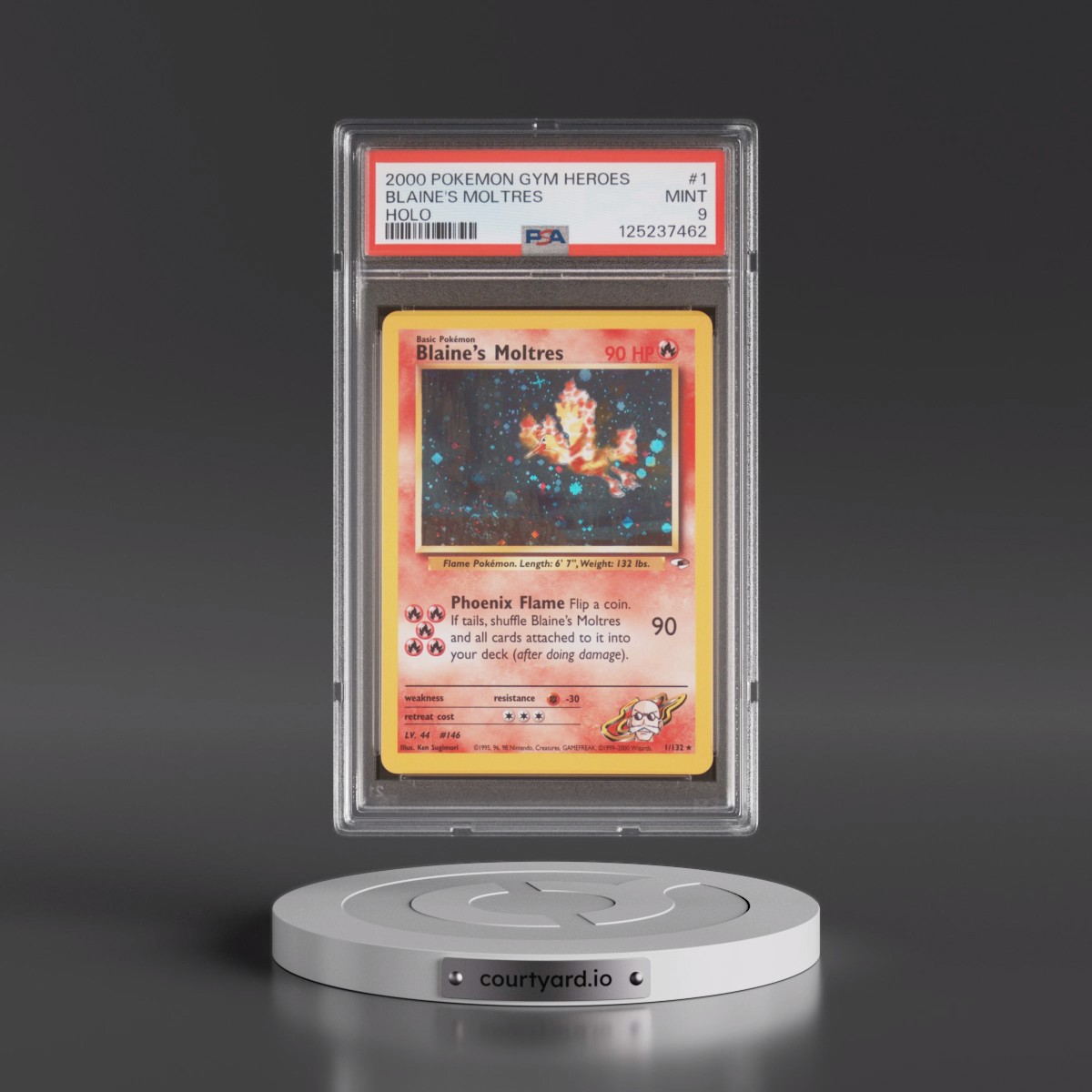 2000 Pokémon Gym Heroes #1 Blaine's Moltres - Holo (PSA 9 MINT)