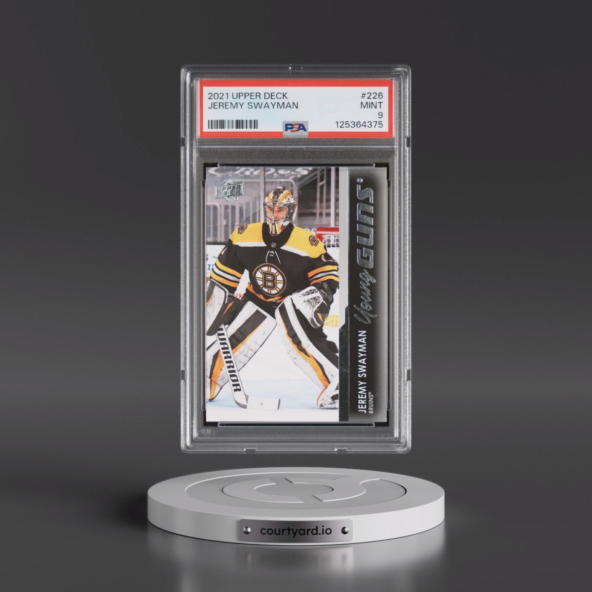 2021 Upper Deck Jeremy Swayman #226 PSA 9