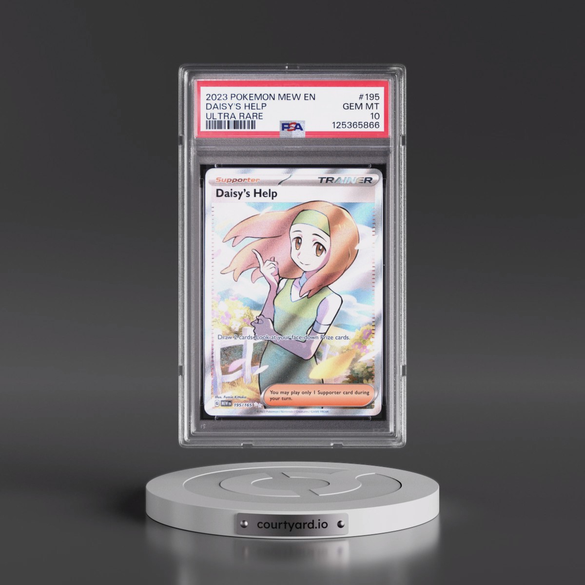 2023 Pokémon Mew EN-151 #195 Daisy's Help - Ultra Rare (PSA 10 GEM MINT)