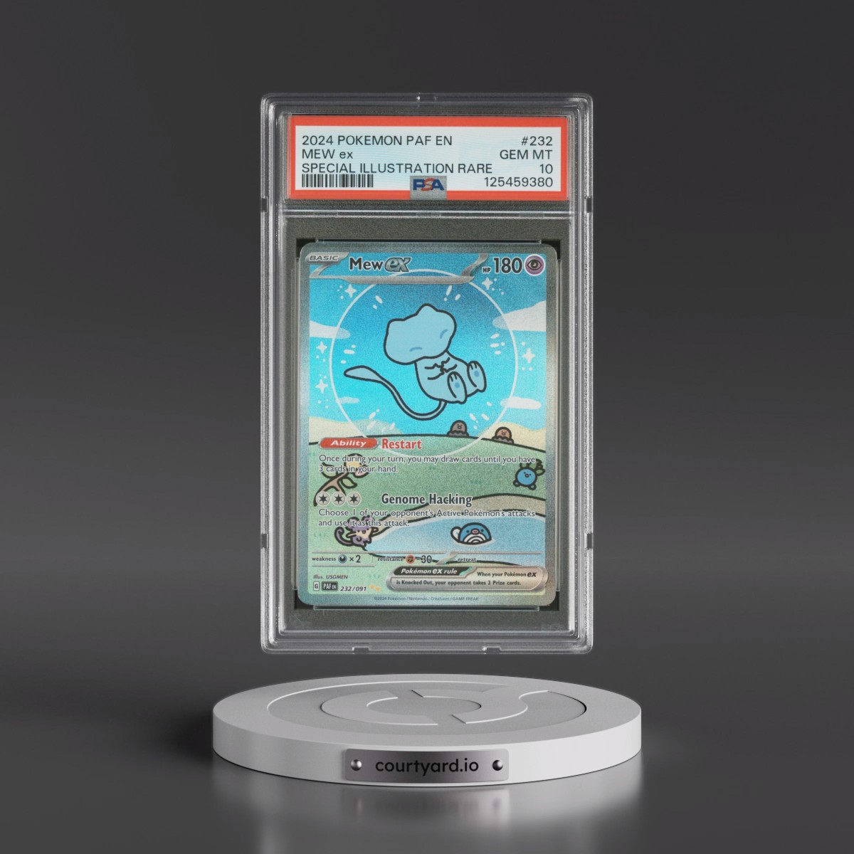 2024 Pokémon Paf EN-Paldean Fates #232 Mew EX - Holo Special Illustration Rare (PSA 10 GEM MINT)