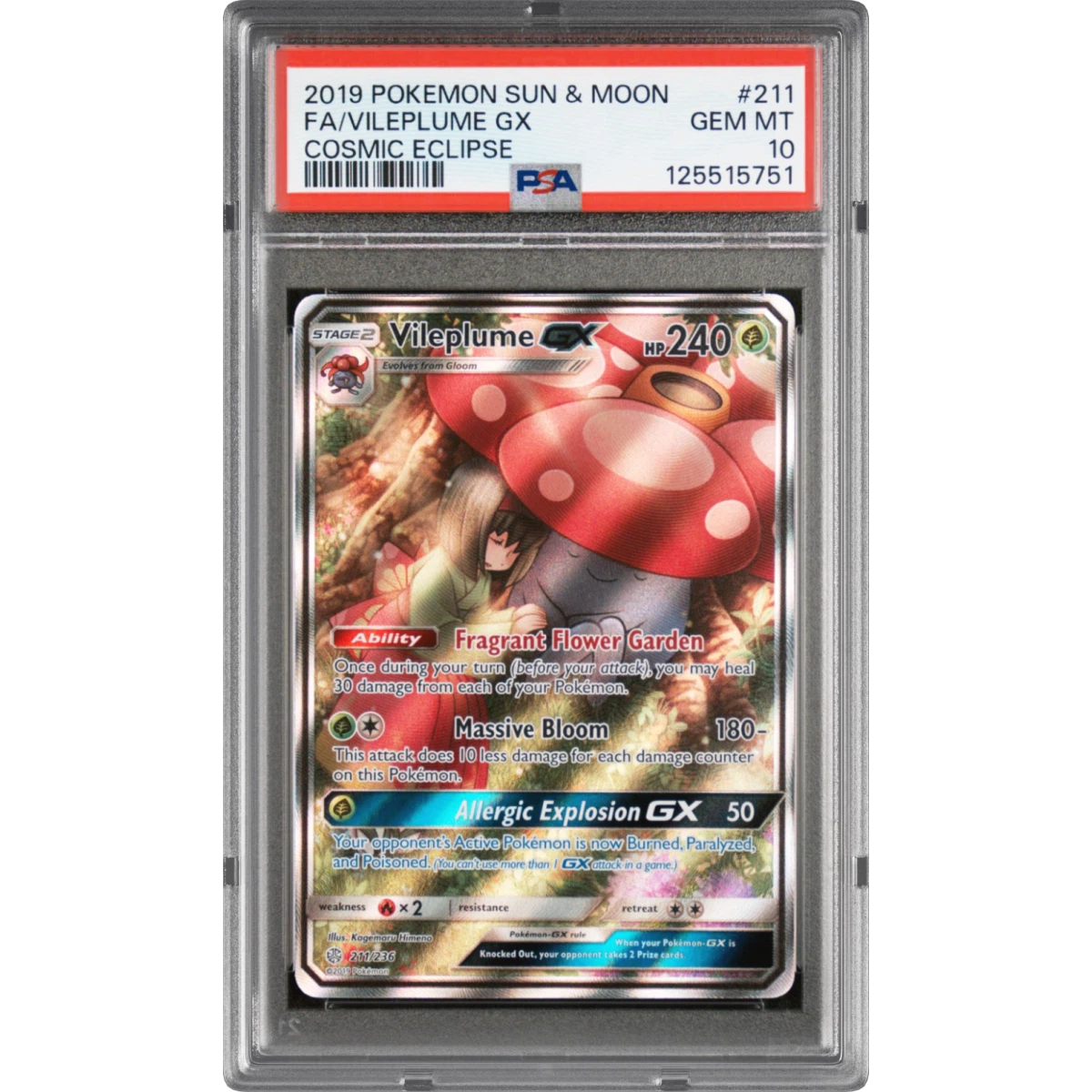 Vileplume GX card artwork