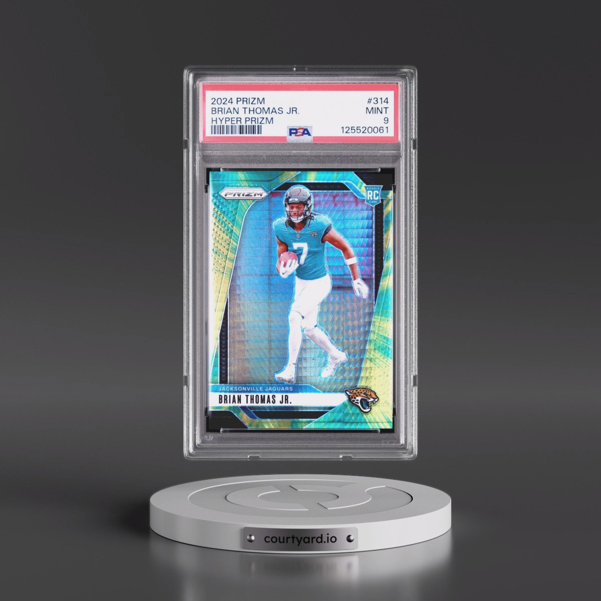 2024 Panini Prizm Brian Thomas Jr. - Hyper Prizm #314 PSA 9