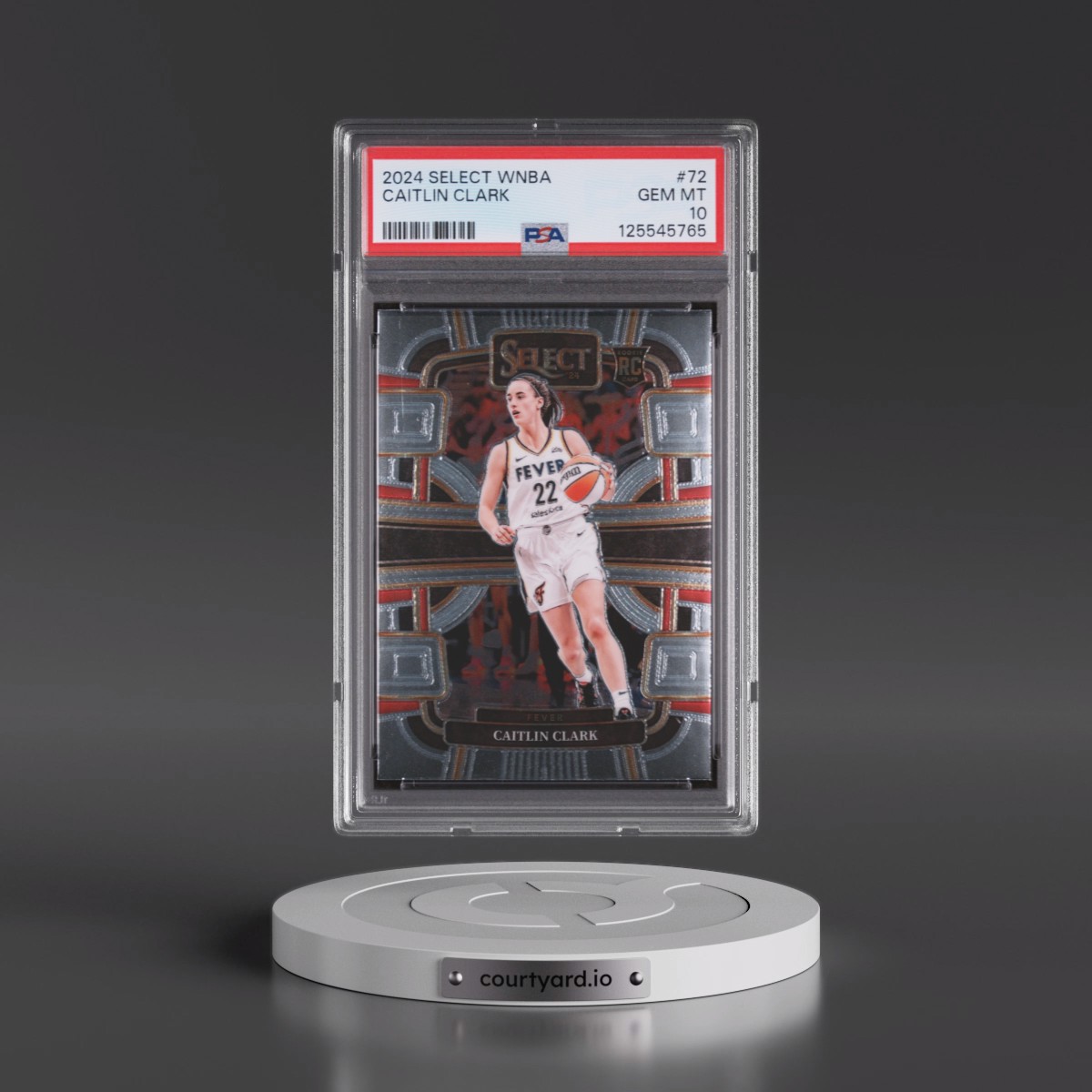 2024 Panini Select WNBA Caitlin Clark #72 PSA 10